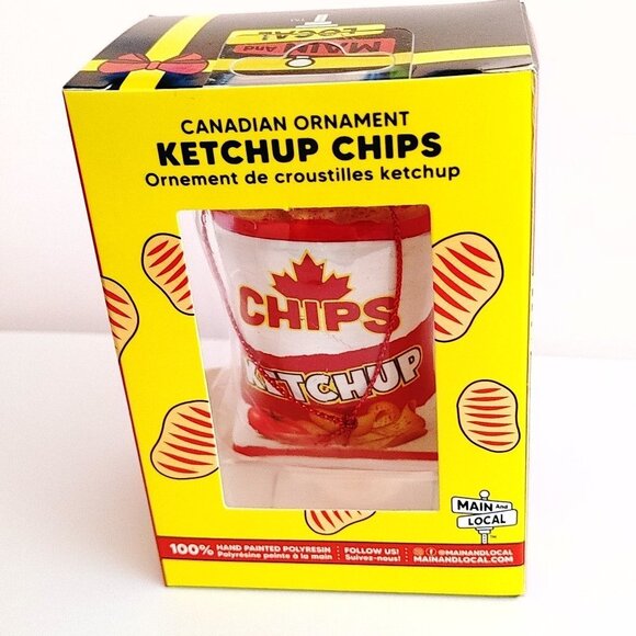 Main and Local Ketchup Chips Ornament Canadian Classic NIB - Picture 3 of 5